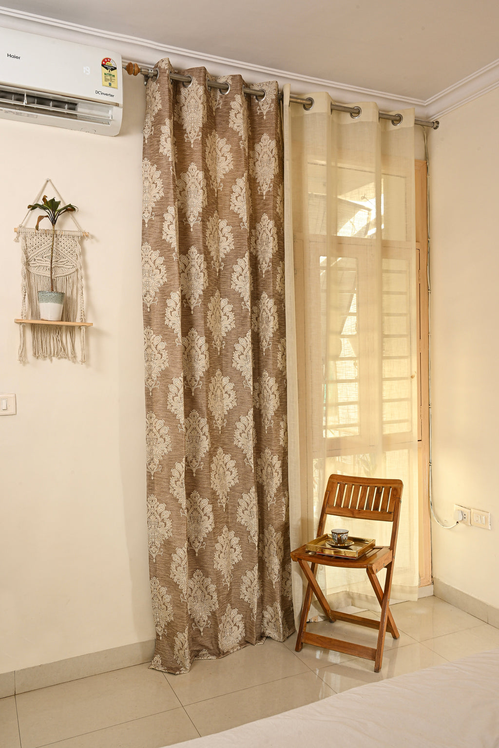 Saukins Taj II Dark Brown Curtain