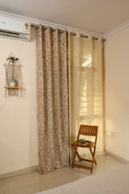 Saukins Taj III Dark Brown Curtain