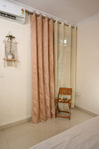 Saukins Geometry IV Pink Curtain