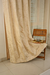 Saukins Geometry IV Cream Curtain