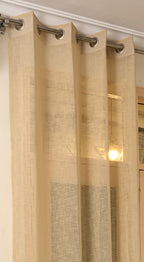 Saukins Sheer Bronze Curtain