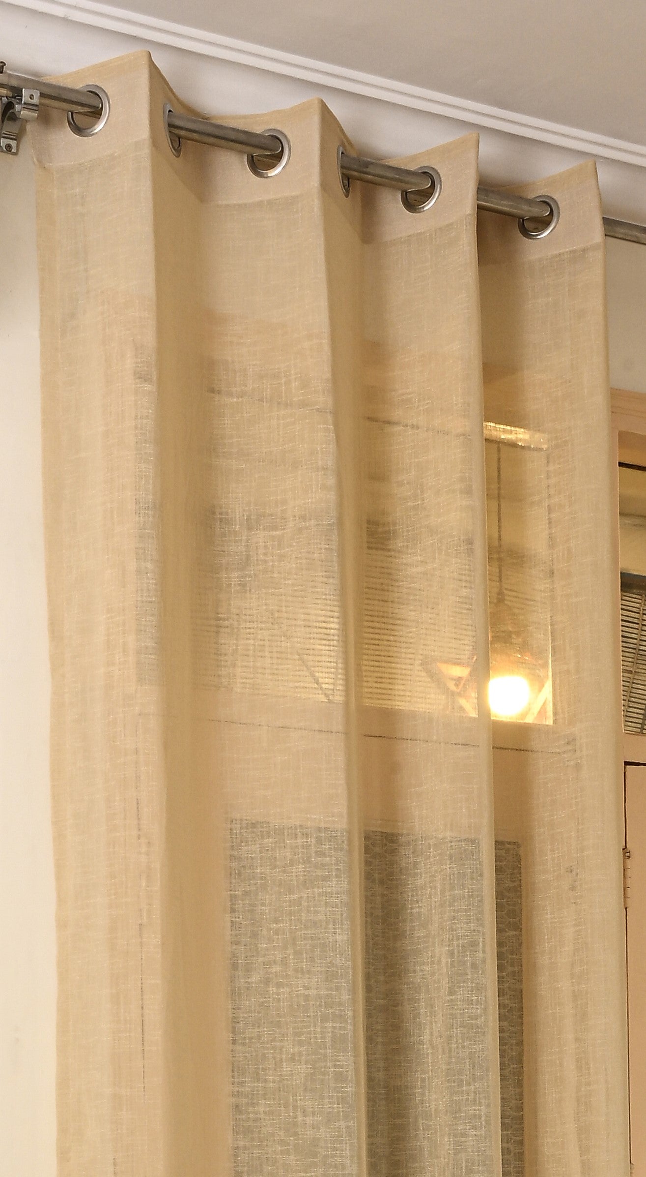 Saukins Sheer Bronze Curtain