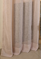Saukins Sheer Blush Beige Curtain