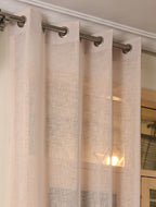 Saukins Sheer Blush Beige Curtain