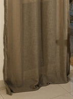 Saukins Sheer Warm Taupe Curtain