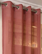 Saukins Sheer Dusty Pink Curtain