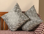 Saukins Geometric I Olive Grey Cushion Cover