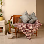 Saukins Geometric I Olive Grey Cushion Cover