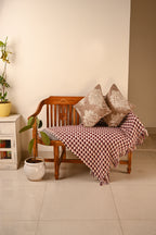 Saukins Taj II Brown Cushion Cover