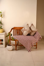 Saukins Taj II Brown Cushion Cover