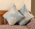Saukins Taj II Blue Cushion Cover