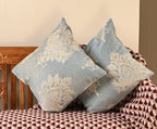 Saukins Taj II Blue Cushion Cover