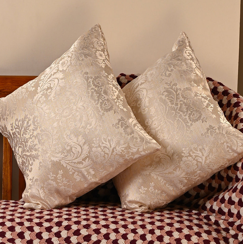 Saukins Taj I cream Cushion Cover