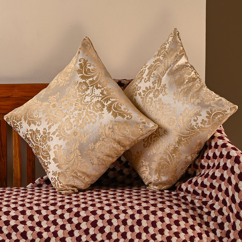 Saukins Taj I Golden Cushion Cover