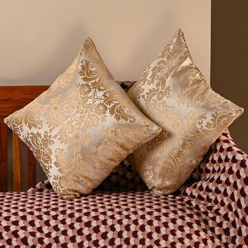 Saukins Taj I Golden Cushion Cover