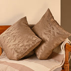 Saukins Geometric III  Brown Cushion Cover