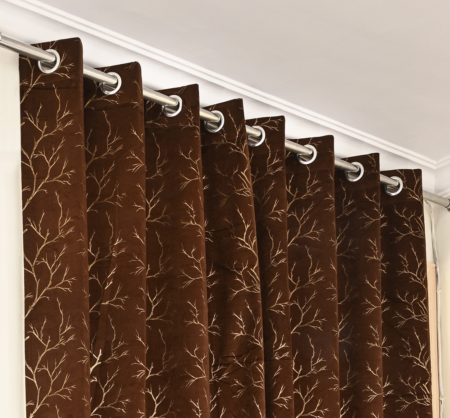 Saukins Natural III Brown Curtain
