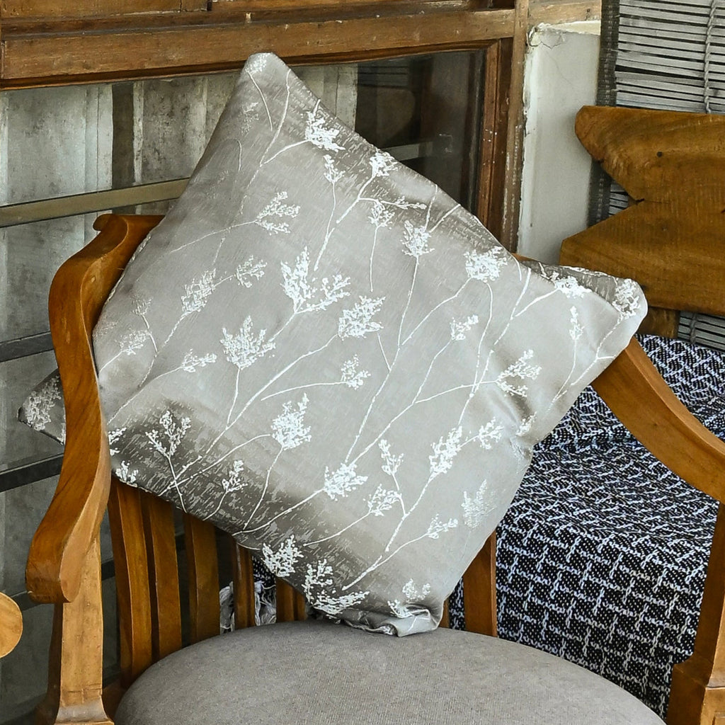 Saukins Natural I Grey Cushion Cover