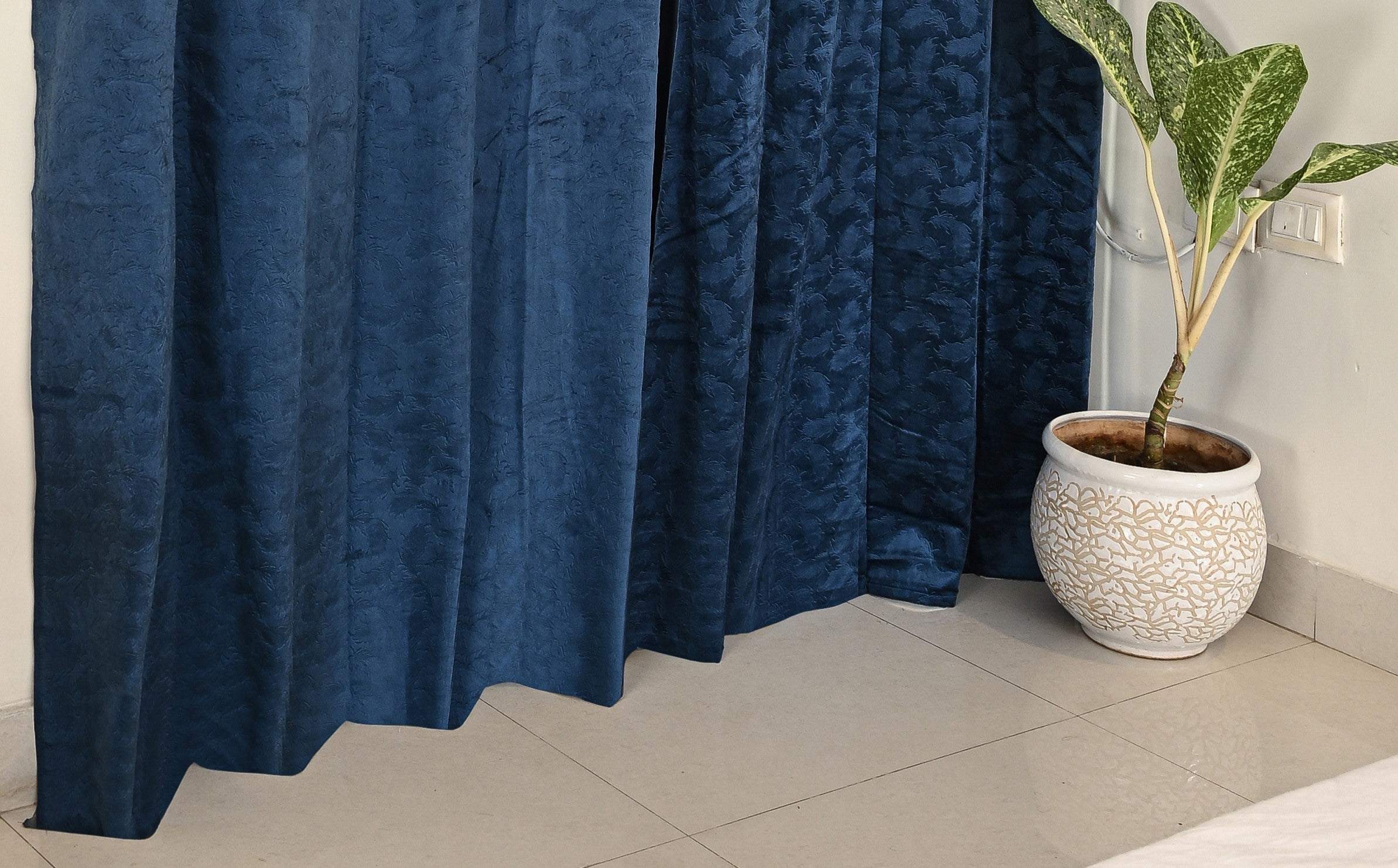 Saukins Elegance II Blue Curtain
