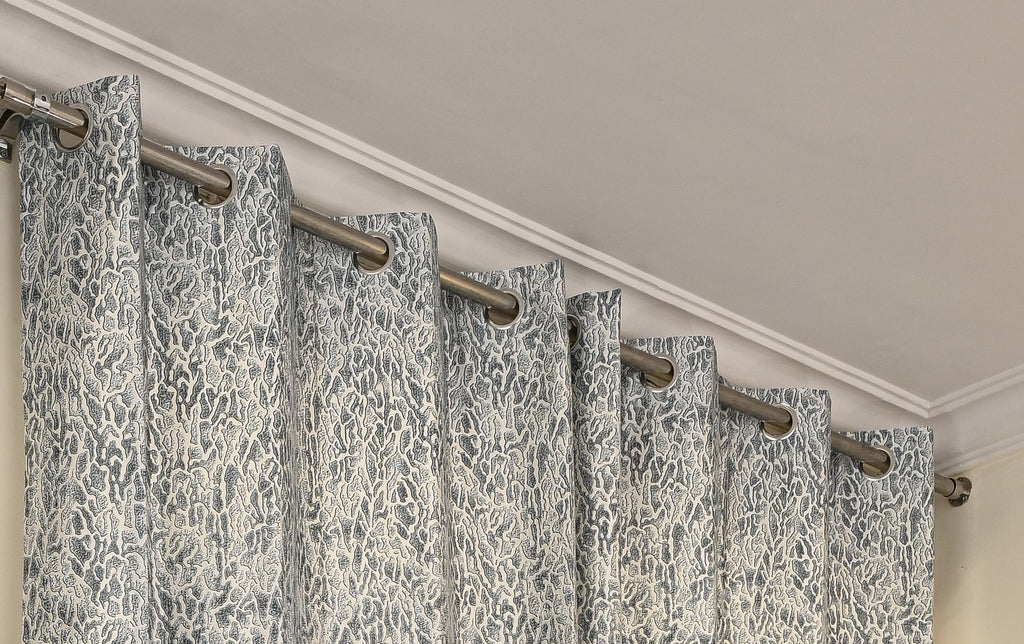 Saukins Natural IV Grey Curtain