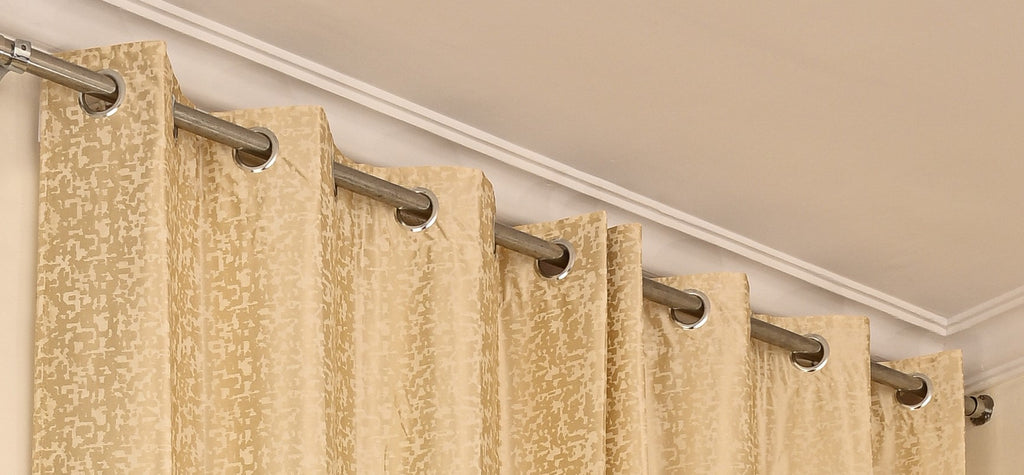 Saukins Geometry II Cream Curtain