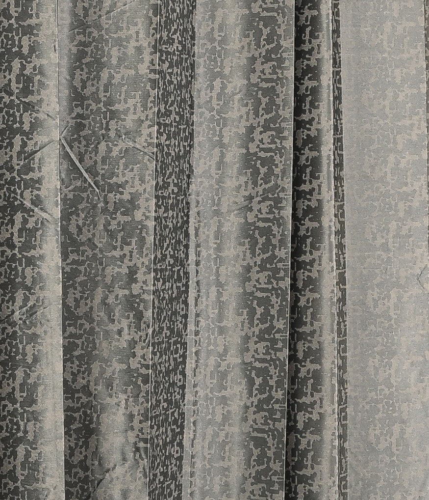 Saukins Geometry II Grey Curtain