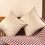 Saukins Plain I Cream Cushion Cover