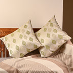 Saukins Elegance III Green cushion cover
