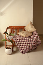 Saukins Geometric II Golden Cushion Cover