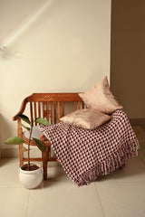 Saukins Geometric II Pink Cushion Cover