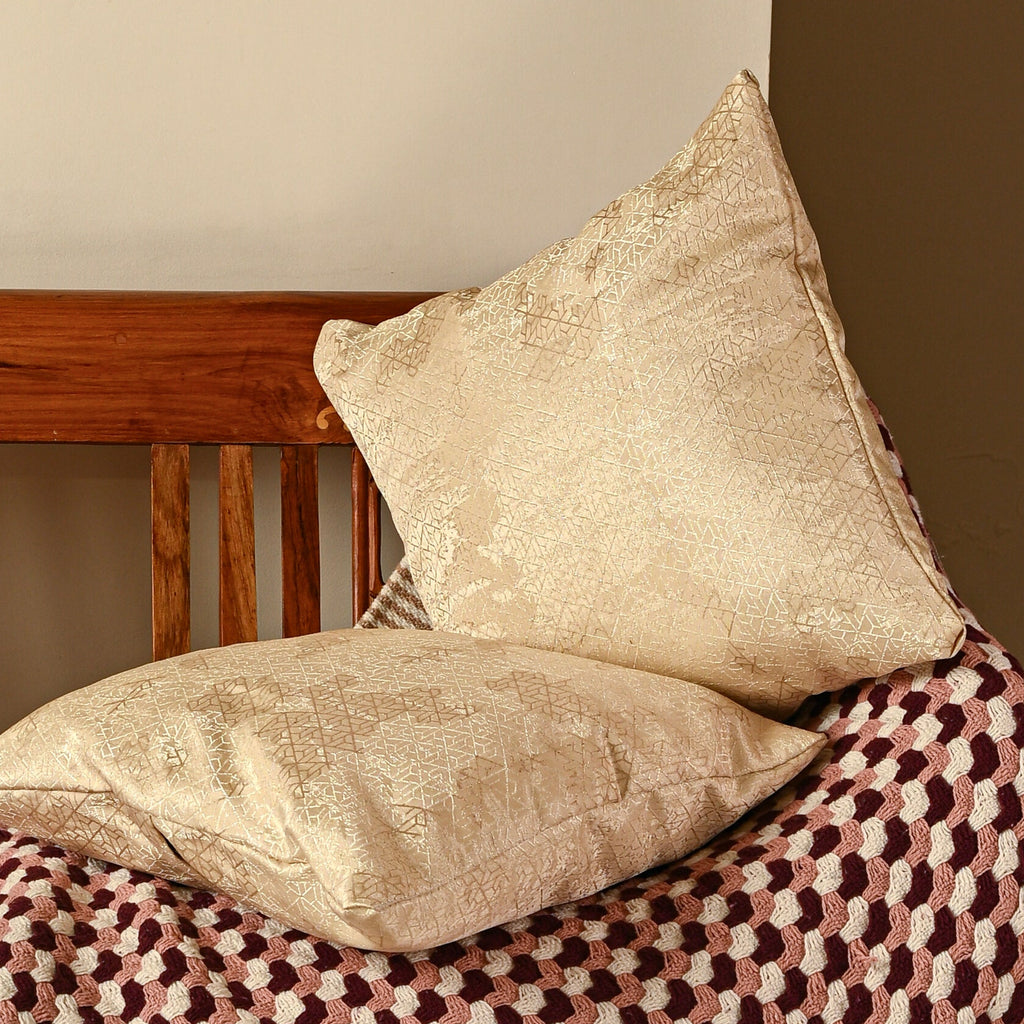 Saukins Geometric II Cream Cushion Cover