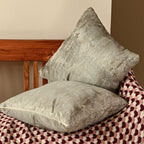 Saukins Geometric II Olive Grey Cushion Cover