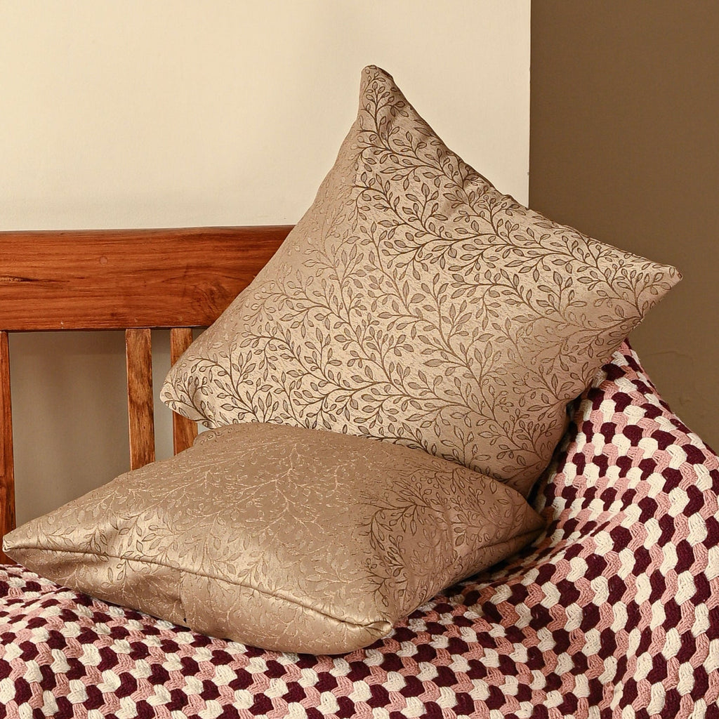 Saukins Natural II Brown Cushion Cover