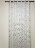Saukins Leaf Pattern Cream Golden Foiling Details  80%Blackout curtain