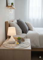 Tropical Palm Leaf Design Round Table mat - Saukins Collection