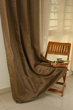 Saukins Plain II Brown Curtain