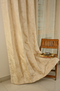 Saukins Geometry IV Cream Curtain
