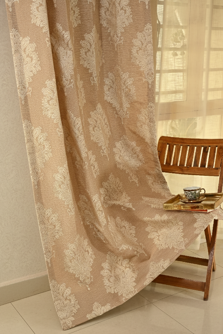 Saukins Taj II Brown Curtain