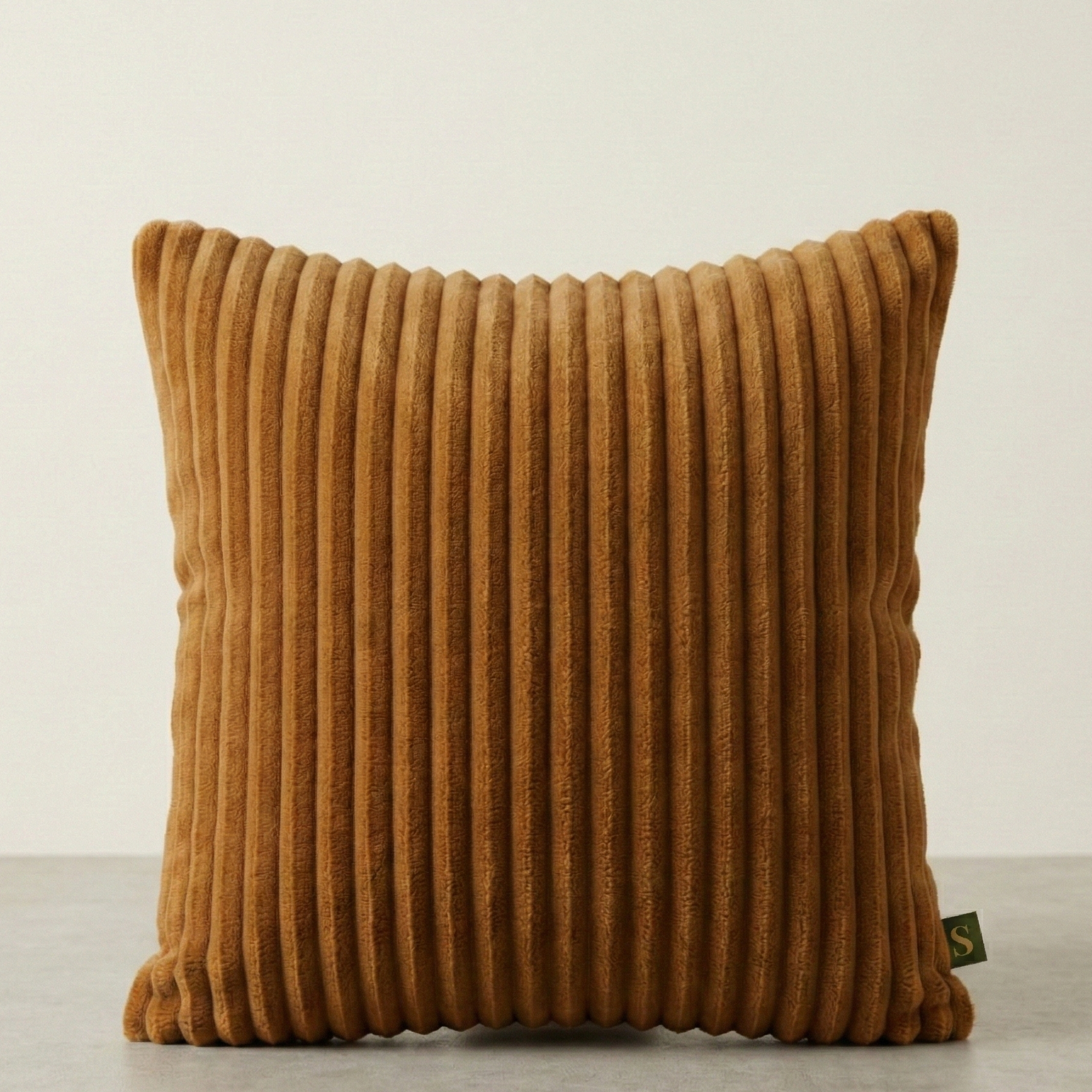 Fur cushion covers Brown  Stripped design Pack of 2