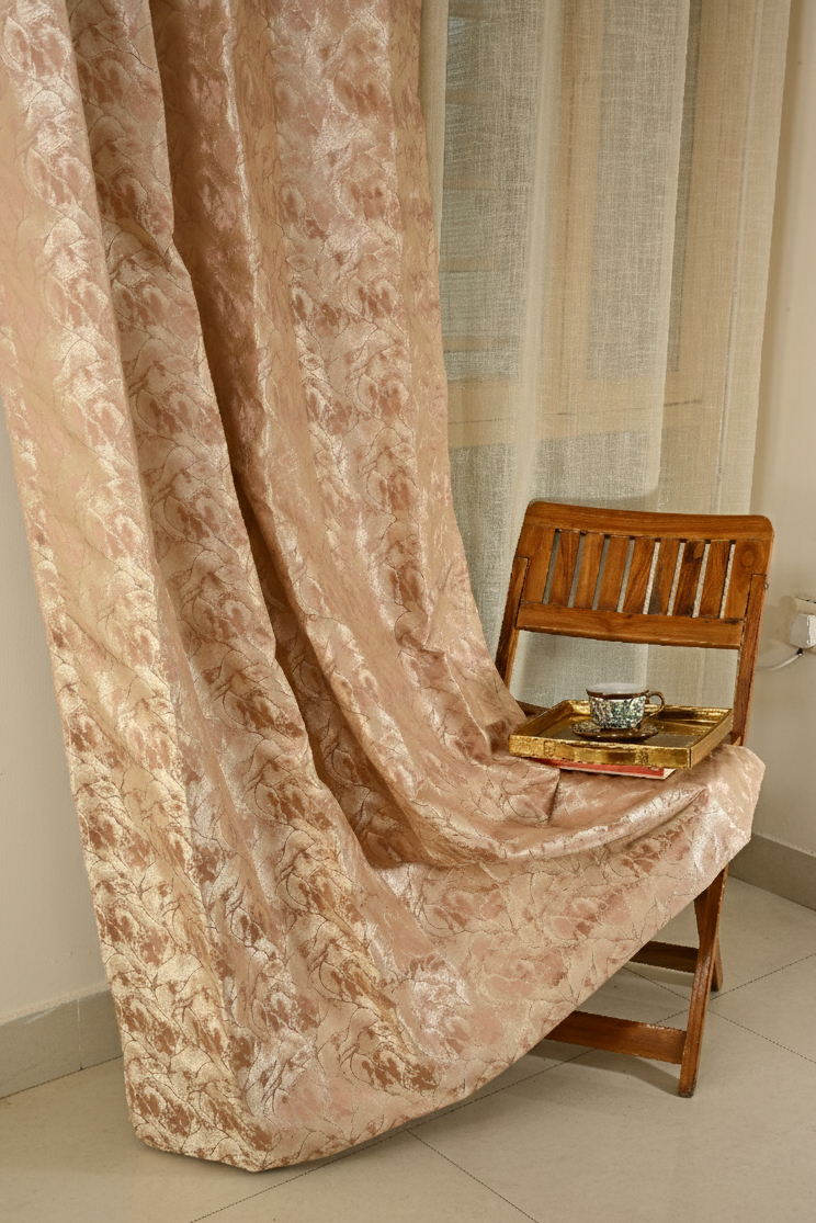 Saukins Elegance IV Pink Curtain