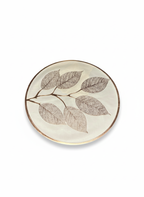 Elegant Leaf Design Rose Gold Round Table Mat - Saukins Collection