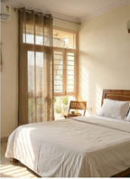 Saukins Sheer Warm Taupe Curtain