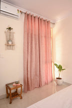 Saukins Natural III Pink Curtain