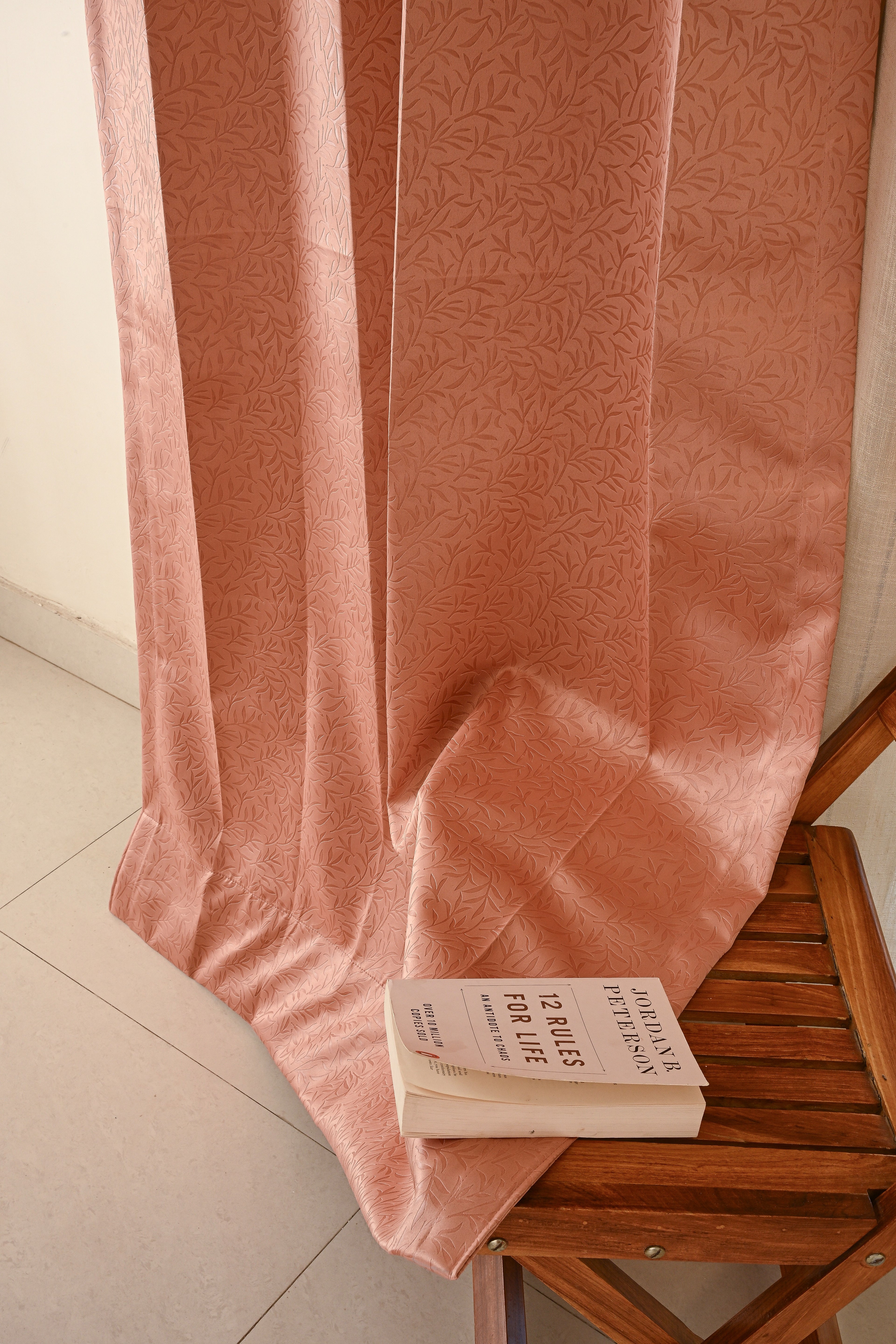 Saukins Natural II Pink Curtain