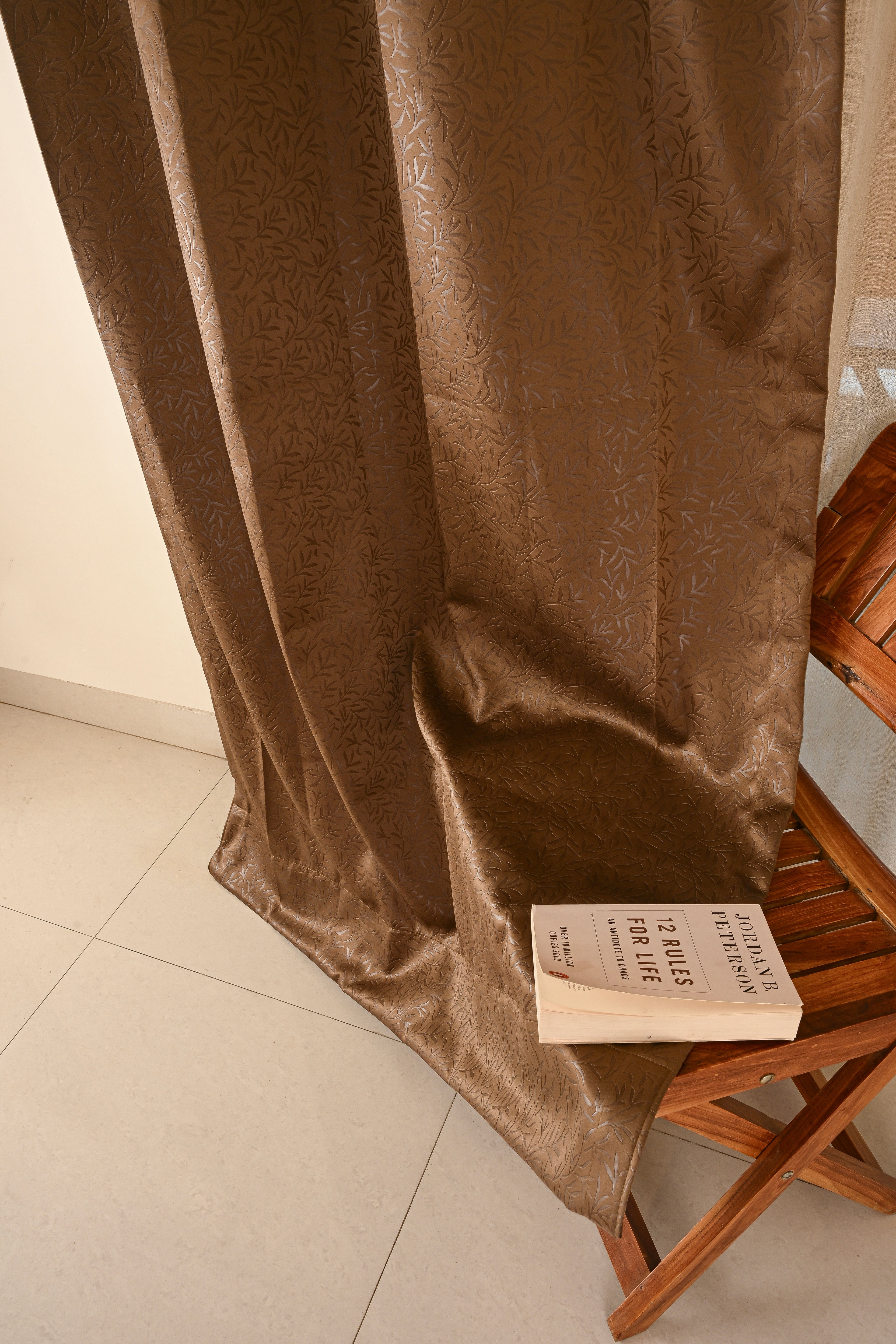 Saukins Natural II Brown Curtain