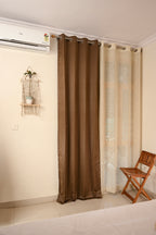 Saukins Natural II Brown Curtain