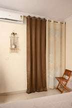 Saukins Natural II Brown Curtain