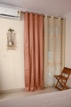 Saukins Natural II Pink Curtain