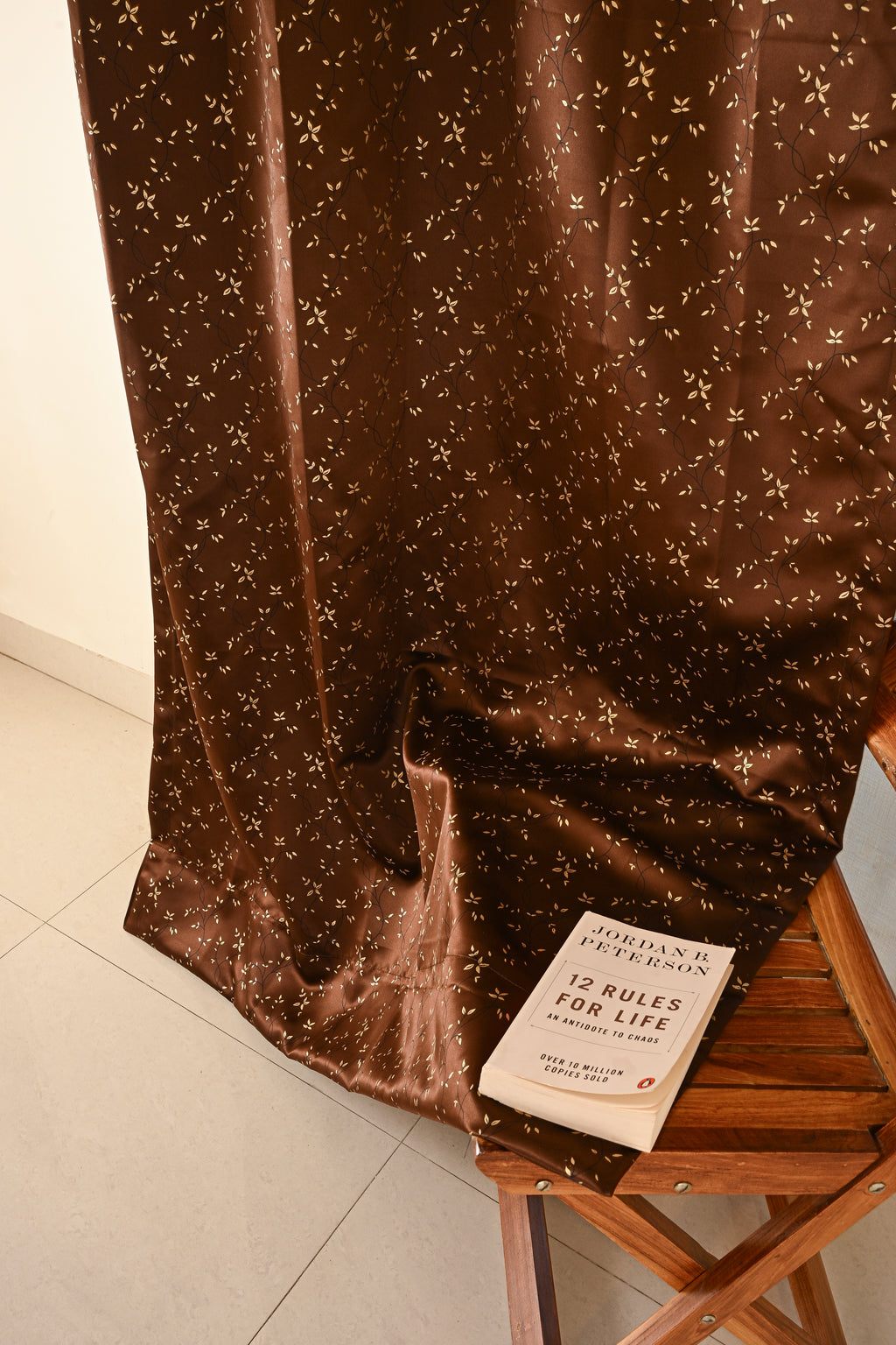 Saukins Natural I Brown Curtain