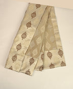 Saukins Elegance I Brown Damas Pattern Curtain